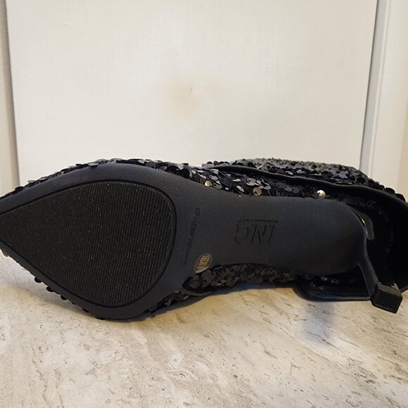 I.N.C. International Concepts Skylar Cuff Pointed-Toe Dress Black Sequins - c003 - Picture 5 of 8